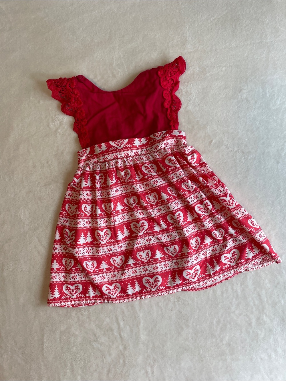 Holiday Print Dress